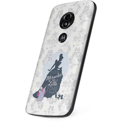 Disney Cinderella Miracles Take Time Silhouette Moto E5 Play Skin
